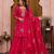 Pink fendy silk sequence embriordered sharara suit