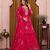 Pink fendy silk sequence embriordered sharara suit