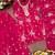 Pink fendy silk sequence embriordered sharara suit