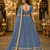 Womens Gray Georgette Lehenga Choli with Dupatta Navratri Garba and Dandiya Outfit Golden Lace Ethnic Festive Wear