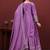 Light purple chinon silk sequence embriordered sharara suit
