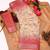 Women's pink multicolor tissue shimmer handloom cotton saree - tonal floral print (t-sfhcs325)