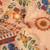 rust shimmer handloom cotton blend saree with ethnic border print (t sfhcs326)