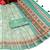 green multicolor shimmer handloom cotton blend saree floral print (t sfhcs320)