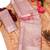 pink multicolor shimmer handloom cotton blend saree ethnic border print (t sfhcs318)