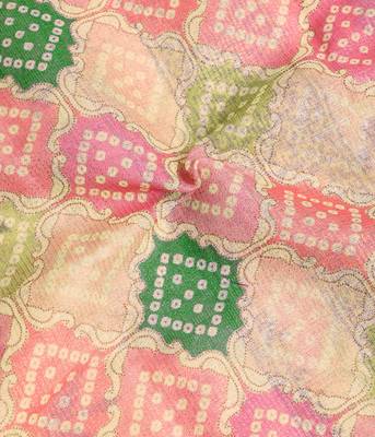 beige shimmer handloom cotton blend saree tonal floral print (t sfhcs319) 4