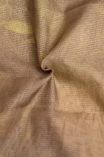 brown multicolor shimmer handloom cotton blend digital print saree