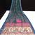 teal pink shimmer handloom cotton blend saree floral print