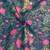 teal pink shimmer handloom cotton blend saree floral print