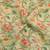 beige olive shimmer handloom cotton blend saree with floral print (t sfhcs303)