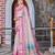 pink shimmer handloom cotton blend saree tonal floral print (sfhcs325)