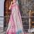 pink shimmer handloom cotton blend saree tonal floral print (sfhcs325)