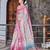 pink shimmer handloom cotton blend saree tonal floral print (sfhcs325)