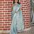 grey multicolor shimmer handloom cotton blend saree floral print (sfhcs316)