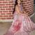 pink multicolor shimmer handloom cotton blend saree ethnic border print (sfhcs318)