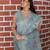 grey multicolor shimmer handloom cotton blend saree floral print (sfhcs316)