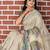 beige green multicolor shimmer handloom cotton blend digital print saree (sfhcs312)