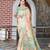 sea green multicolor shimmer handloom cotton blend digital print saree (sfhcs315)
