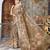 brown multicolor shimmer handloom cotton blend digital print saree (sfhcs309)