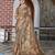 brown multicolor shimmer handloom cotton blend digital print saree (sfhcs309)