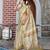 olive beige shimmer handloom cotton blend saree with floral print (sfhcs308)