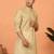 Cotton stripe knee length green kurta