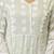 Pastel green chikankari embroidered anarkali suit set with dupatta