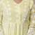 Yellow chikankari embroidered anarkali suit set with dupatta