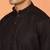 Chikan embroidered cotton rayon black kurta