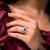 Vintage Blue Sapphire Statement Ring, Art Deco Floral Cluster Ring
