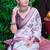 white purple cotton blend digital print saree (sfcl514)