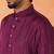 Cotton silk sequenced thread work purple kurta
