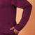 Cotton silk sequenced thread work purple kurta