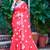 red cotton blend digital print saree (sfcl510)