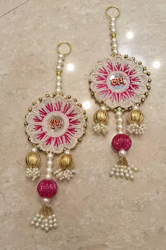  handmade hanging decor for bedroom living room home decoration (pack of 2)
