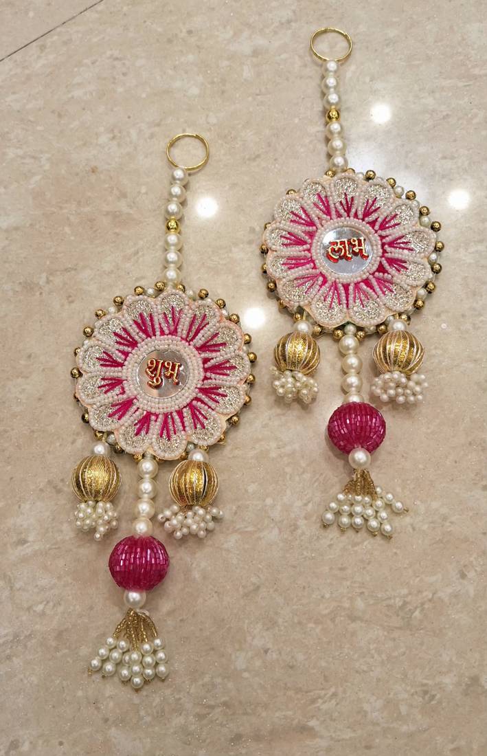  handmade hanging decor for bedroom living room home decoration (pack of 2)