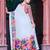 white multicolor cotton blend saree with floral print (sfcl508)