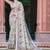 multicolor stripe cotton blend digital print saree