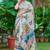 multicolor stripe cotton blend saree stripe floral print (sfcl504)