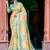 beige cotton blend saree floral print (sfcl506)