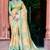 beige cotton blend saree floral print (sfcl506)