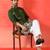 Cotton silk ethnic motifs embroidered green kurta