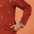 Cotton silk yoke design embroidered maroon kurta