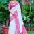 white cotton blend digital print saree (sfcl501)