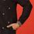 Cotton silk yoke design embroidered black kurta