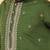 Cotton silk yoke design embroidered green kurta
