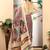 cotton blend saree with geometric floral print