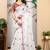white multicolor cotton blend digital print saree