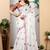 white multicolor cotton blend digital print saree