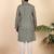 Ethnic motifs jaipuri printed cotton green kurta